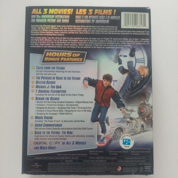 Back to the Future: 25th Anniversary Trilogy DVD Set 7 Discs - Picture 2 of 7